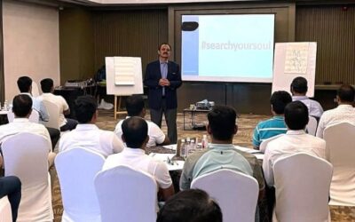 When the slide on the screen said “#searchyoursoul” …. the Room Leaned In